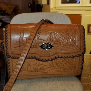 Vintage  tool leather purse